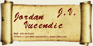 Jordan Vučendić vizit kartica